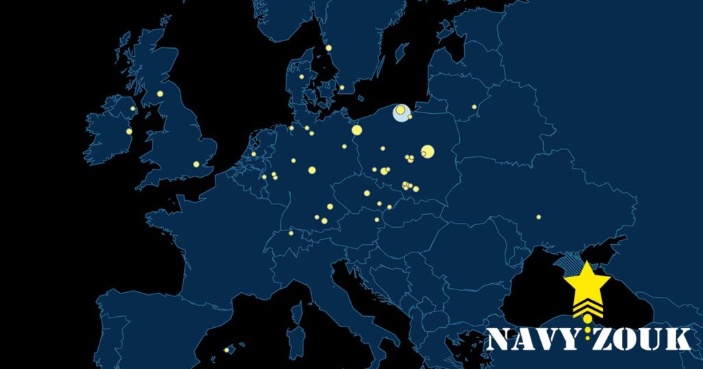 map of Navy Zouk Guests